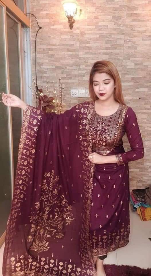 আনস্টিজ স্ক্রিন প্রিন্ট থ্রি-পিস