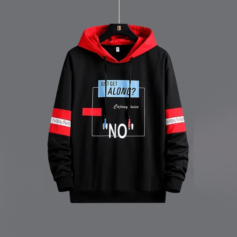 Stylish Color Combined Hoodie