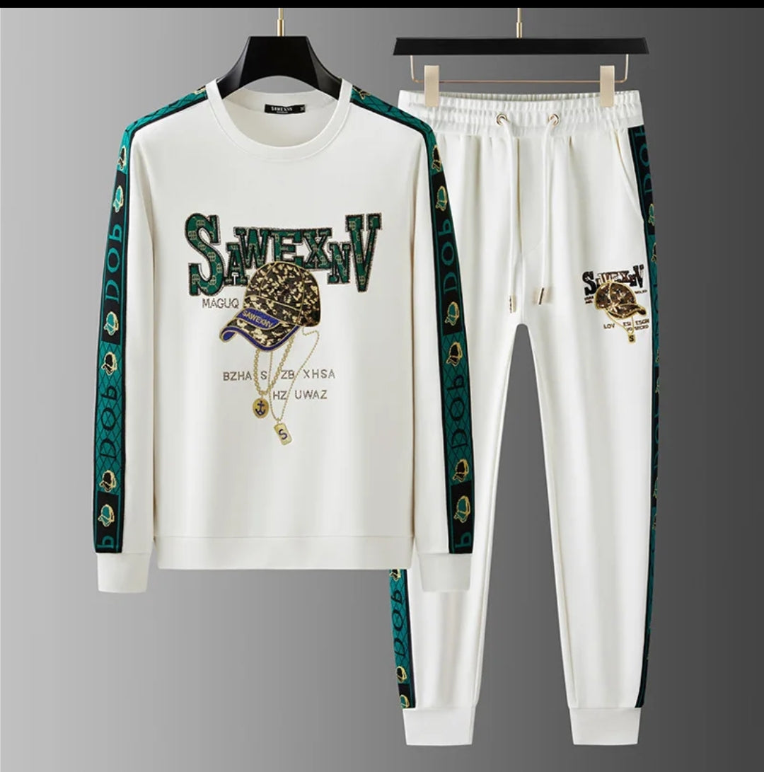 Long T-Shirt and Trouser Combo Set