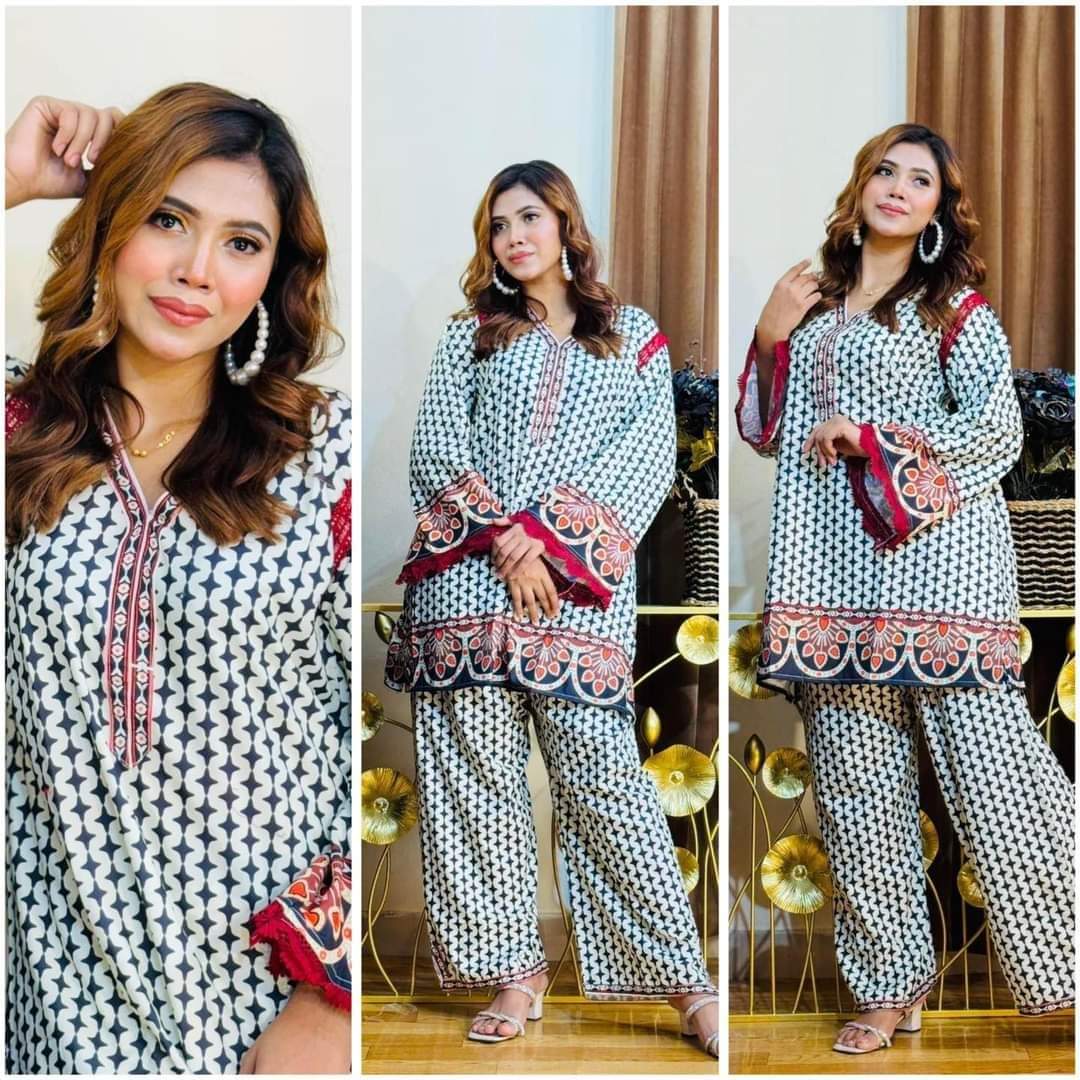 Chic and Sleek Majolica Print Co-Ord Set