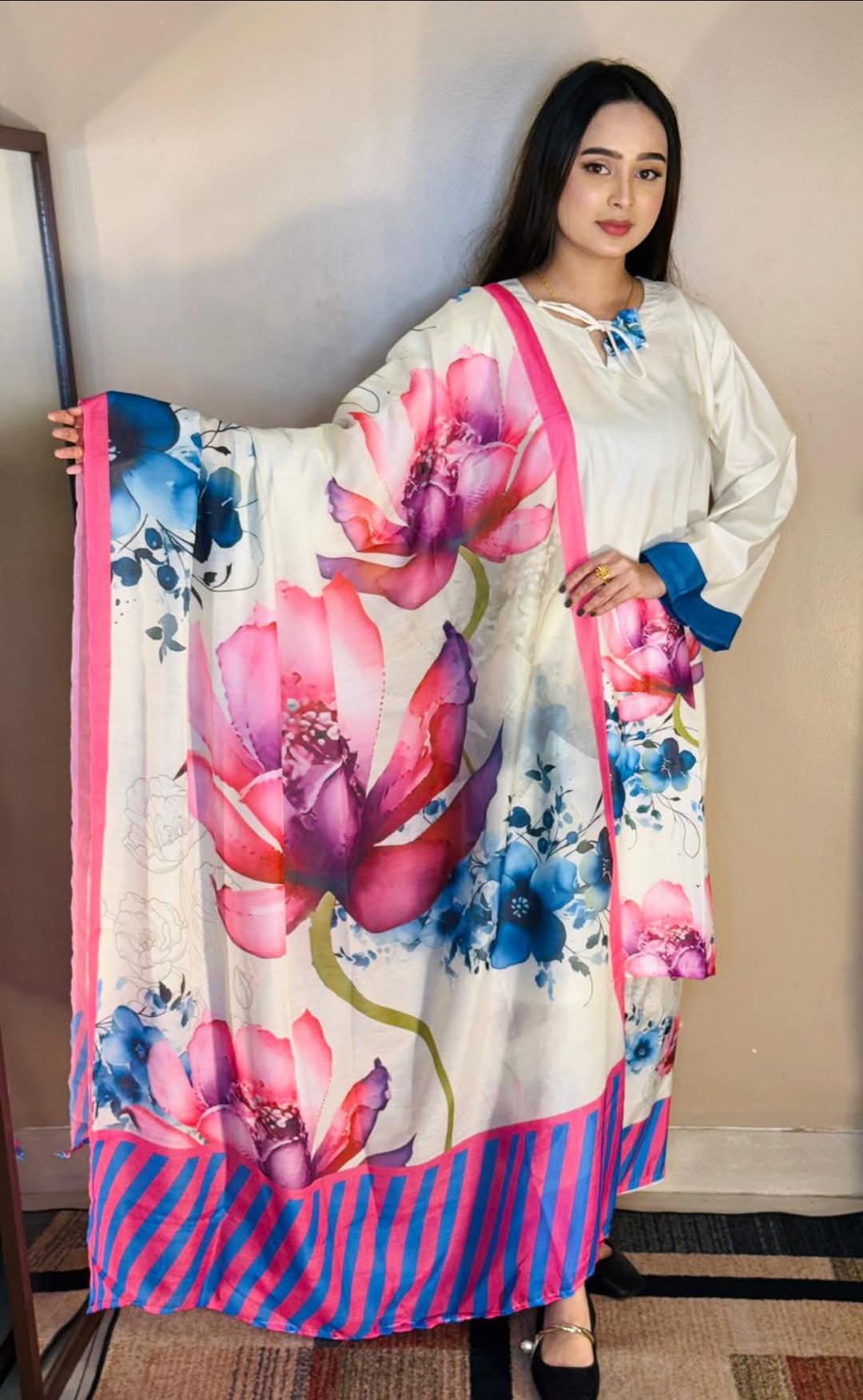 premium quality digital print olive 3pices