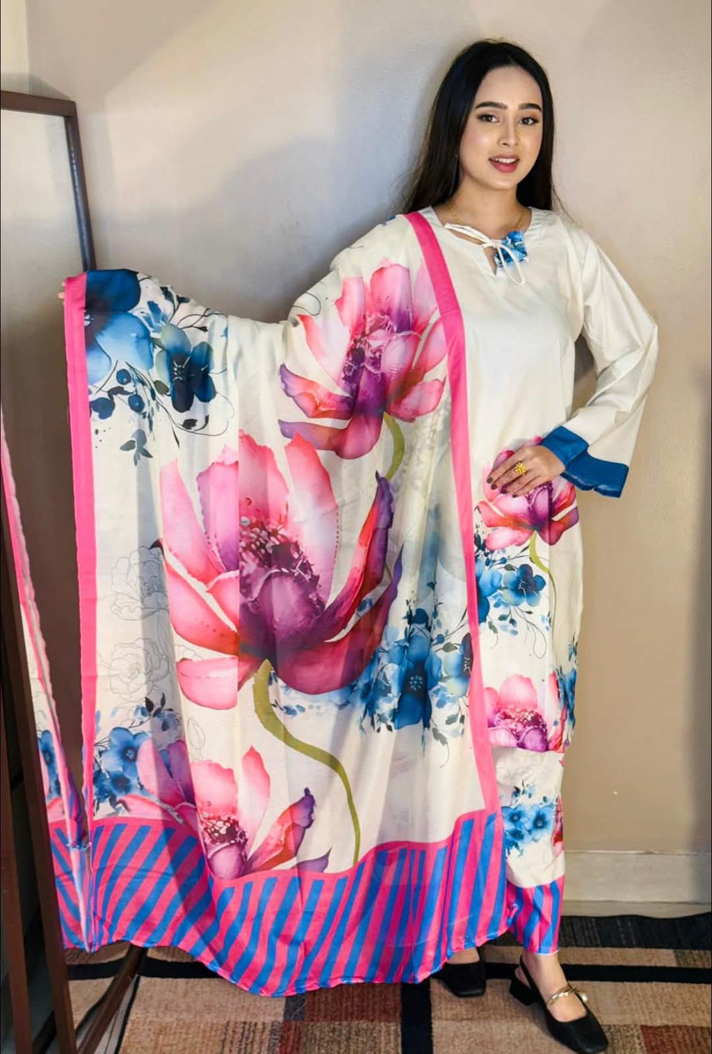 premium quality digital print olive 3pices