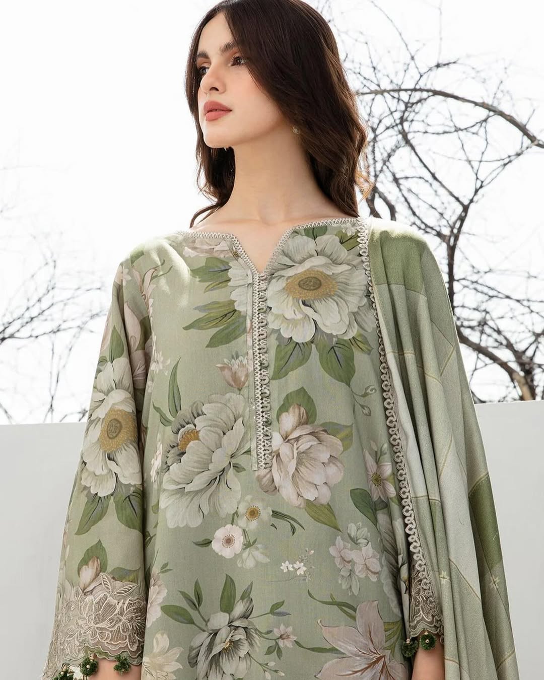 premium quality digital print olive 3pices