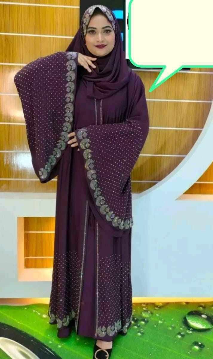 Stone Koti Borka with Hijab