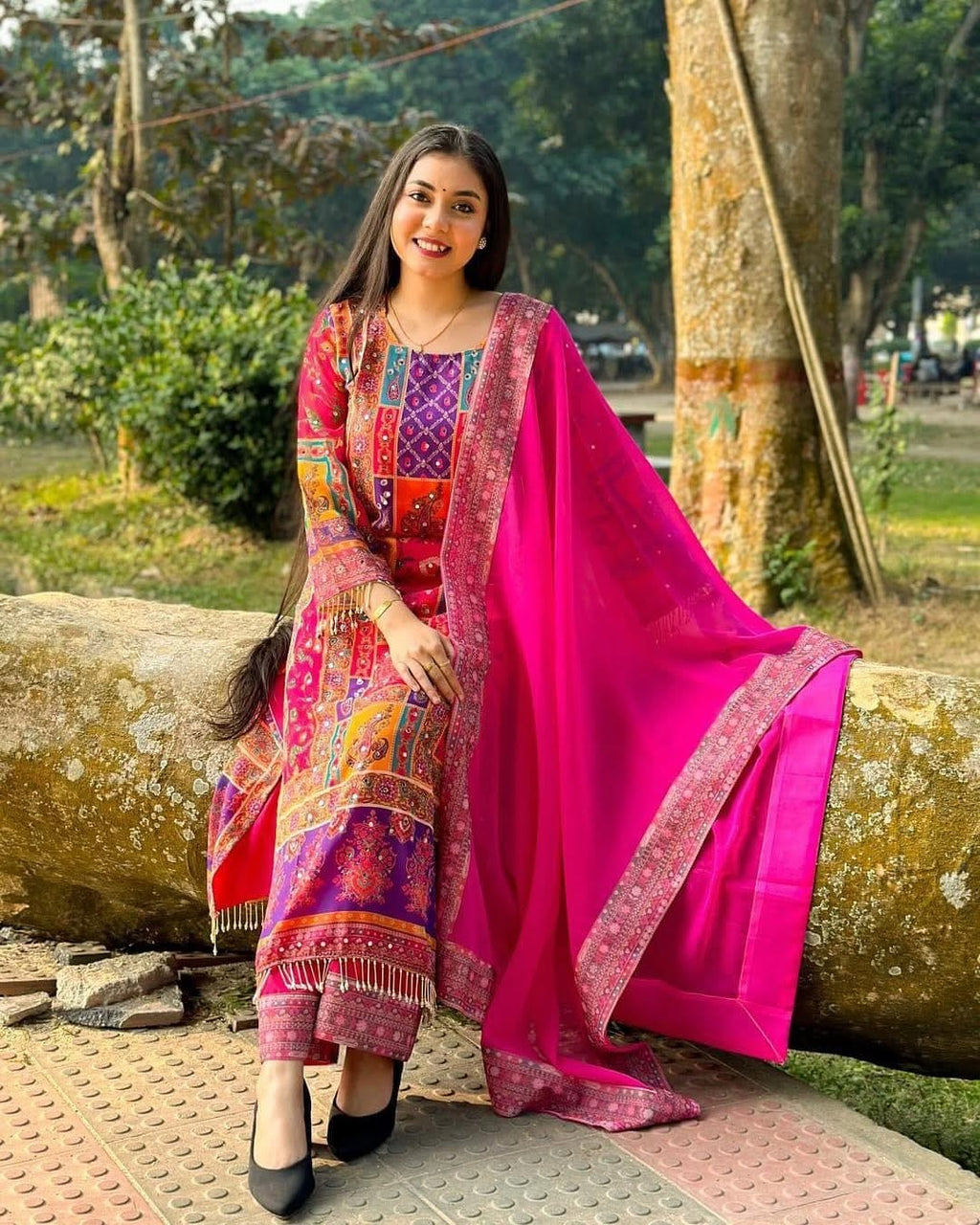 Georgette Readymade Three Piece