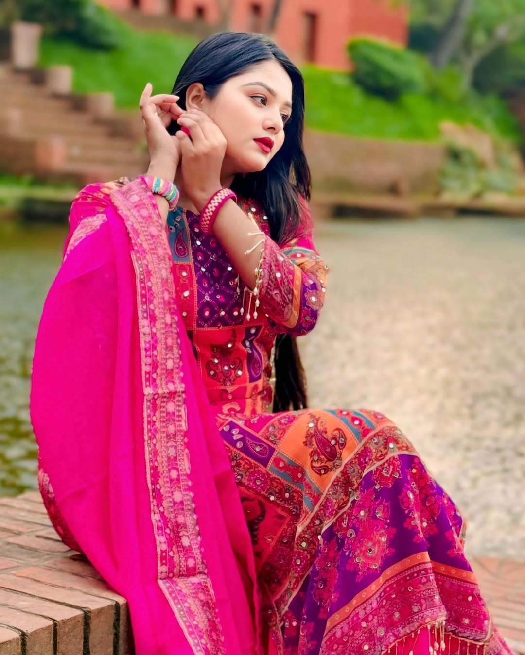 Georgette Readymade Three Piece