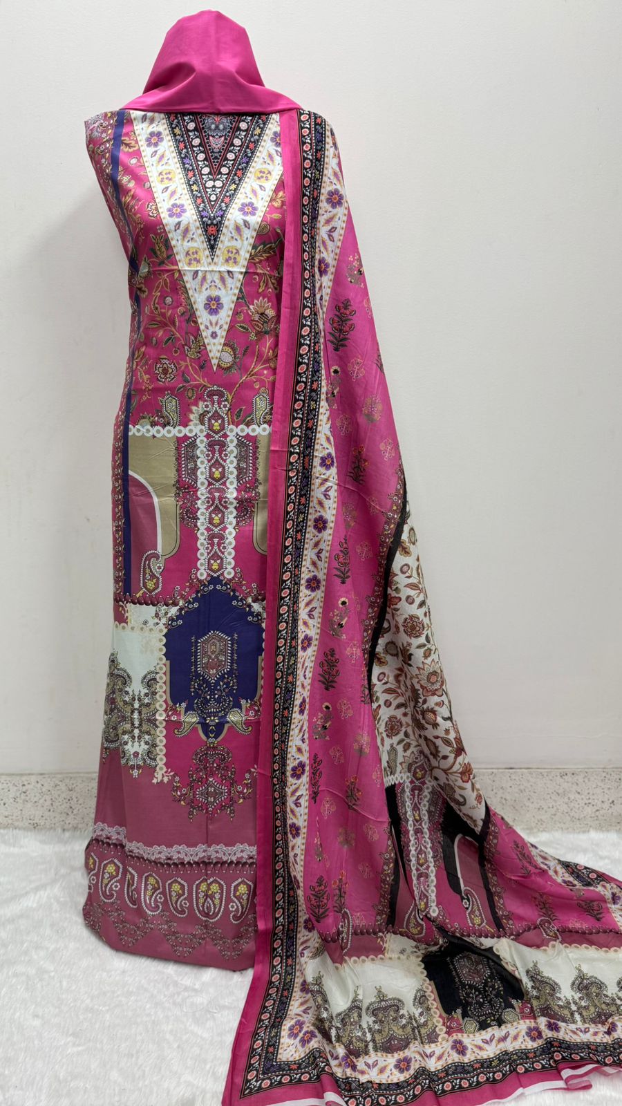 ডিজিটাল প্রিন্ট কটন থ্রি পিস