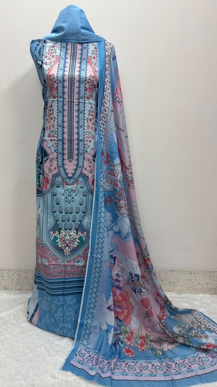 ডিজিটাল প্রিন্ট কটন থ্রি পিস