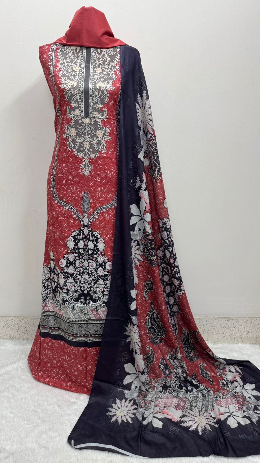 ডিজিটাল প্রিন্ট কটন থ্রি পিস