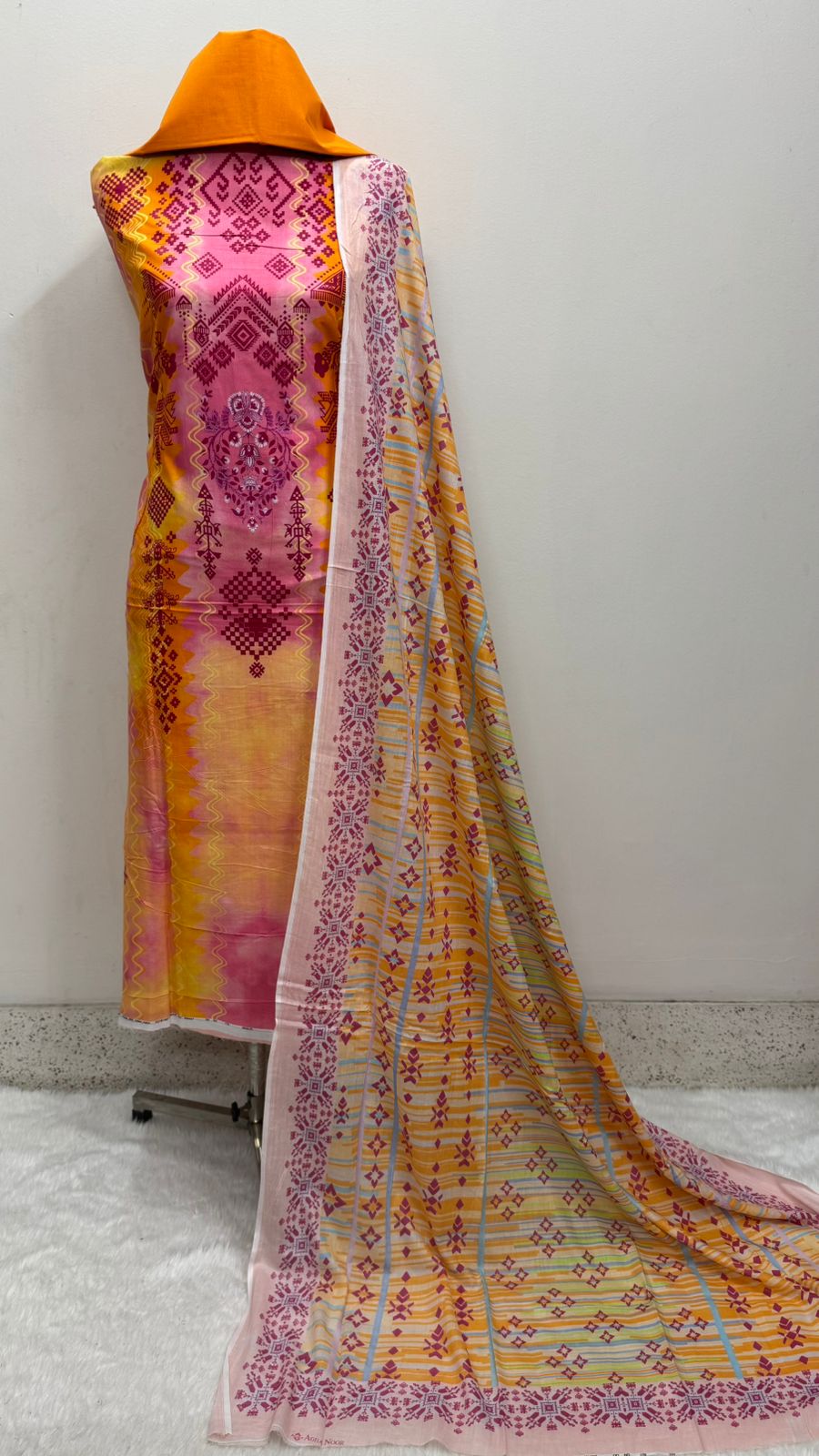 ডিজিটাল প্রিন্ট কটন থ্রি পিস