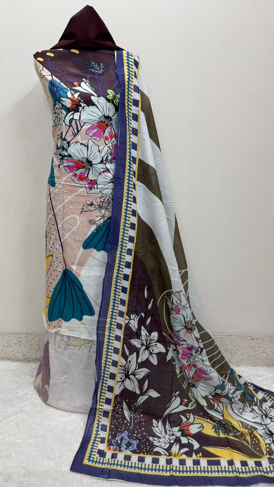 ডিজিটাল প্রিন্ট কটন থ্রি পিস