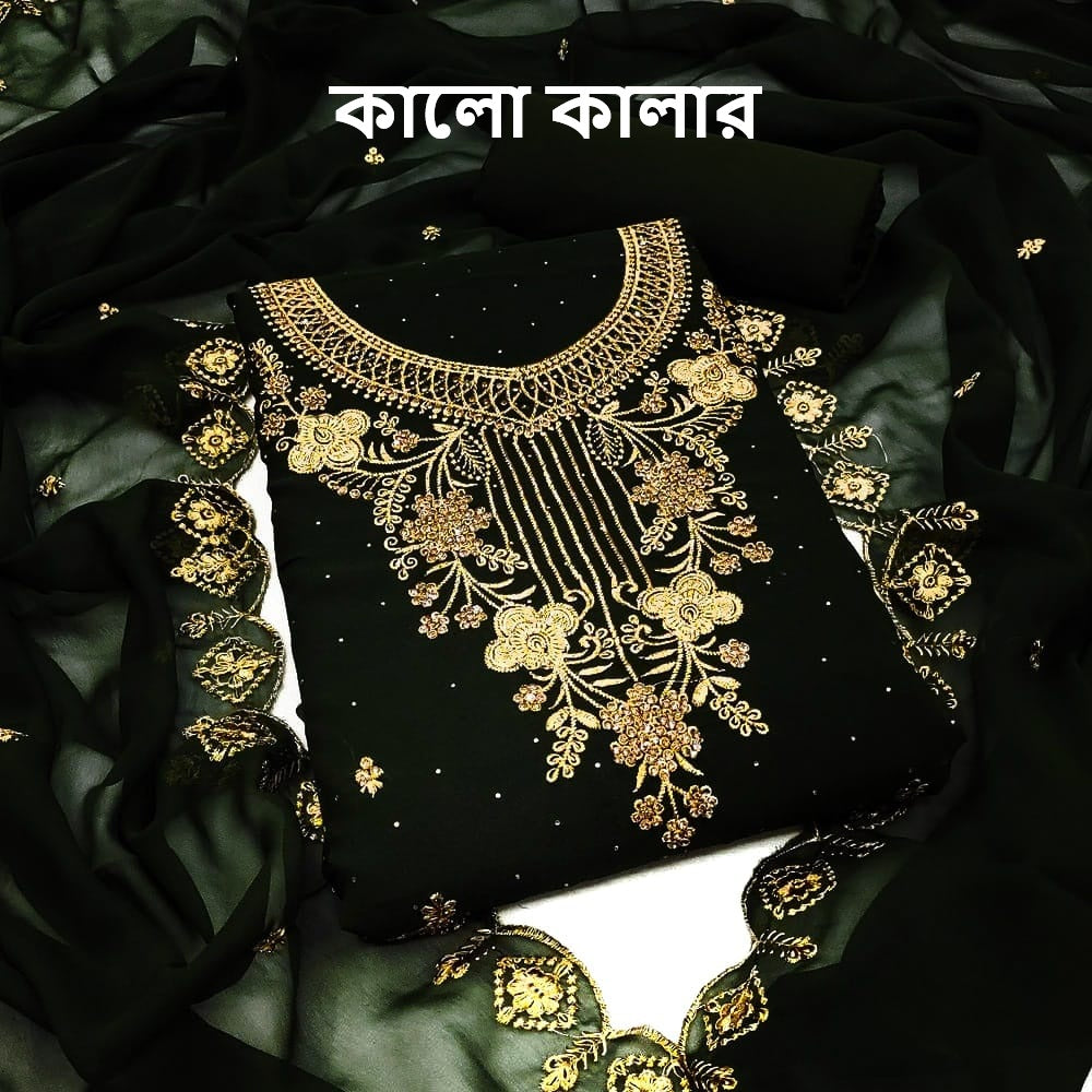 Georgette Embroidery Four Piece