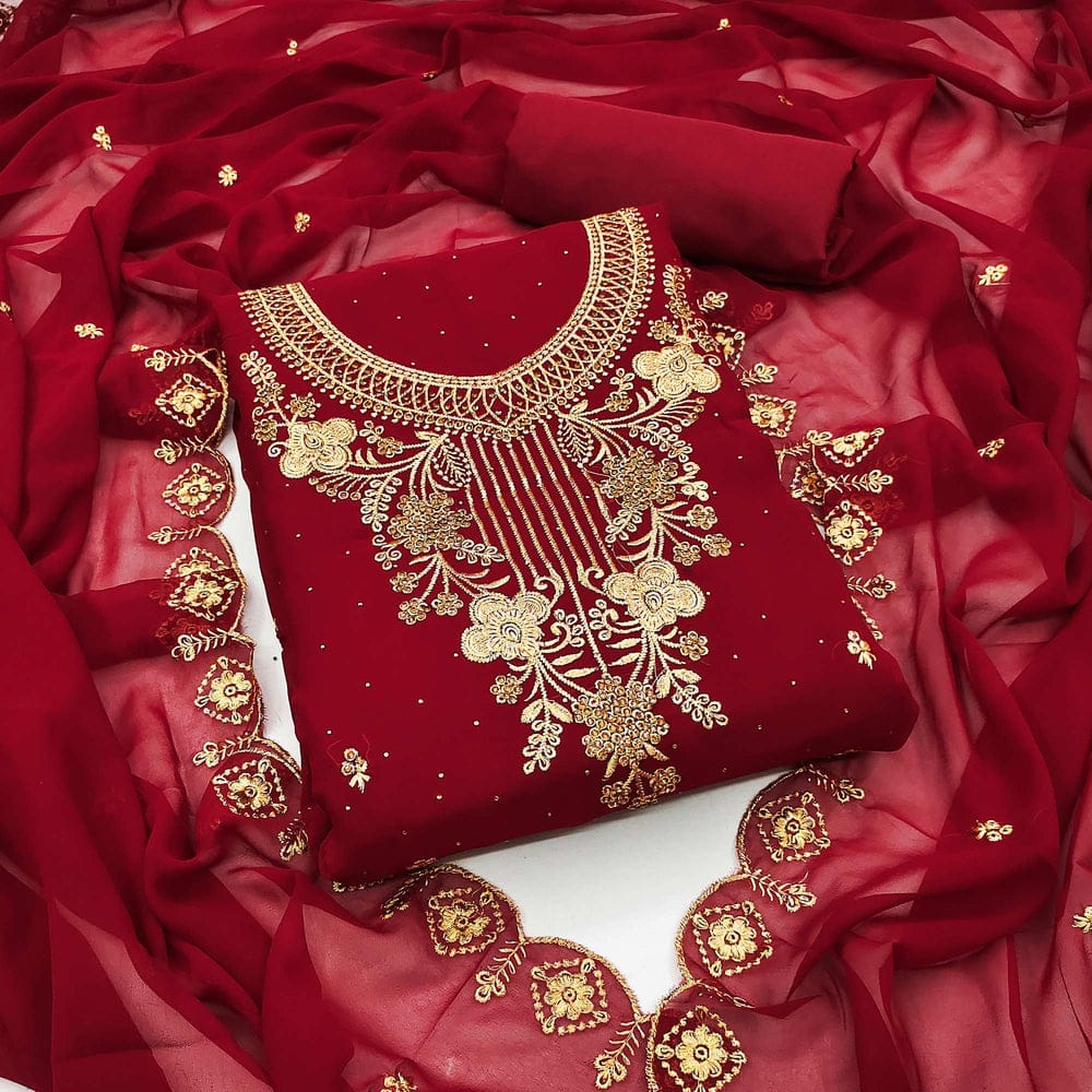 জর্জেট এমব্রয়ডারি ফোর পিস