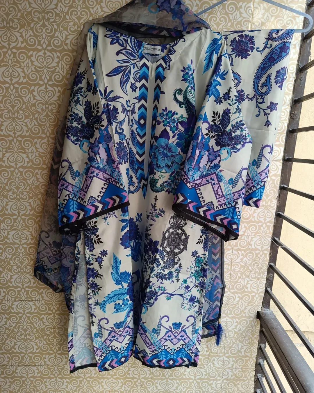 রেডিমেড পিওর দুবাই সিল্ক ডিজিটাল প্রিন্ট থ্রি পিস