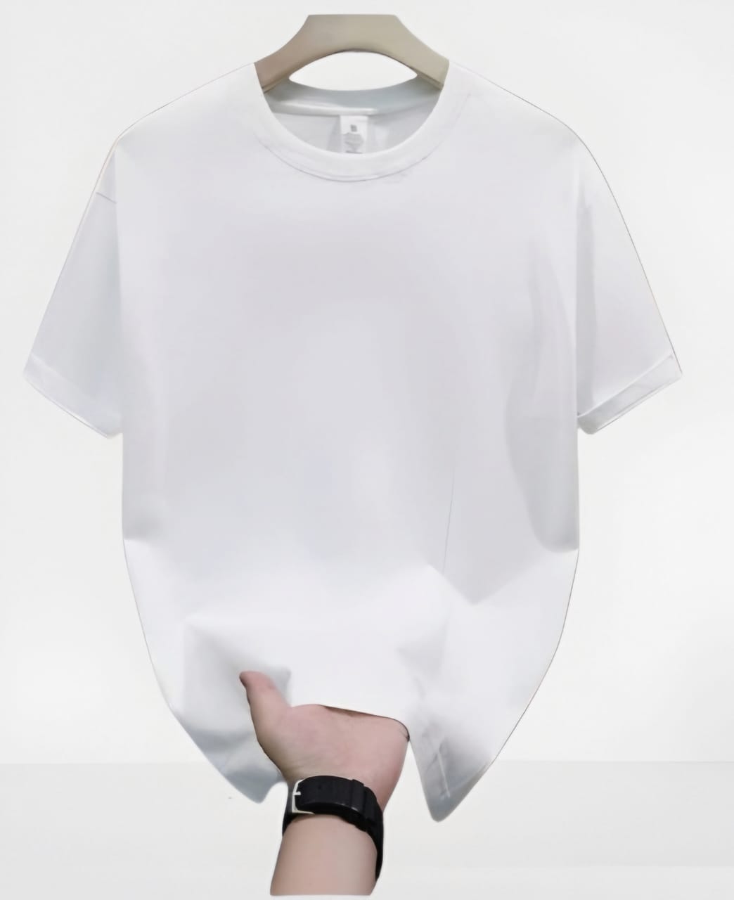 Premium Cotton Drop Shoulder Solid Tshirt