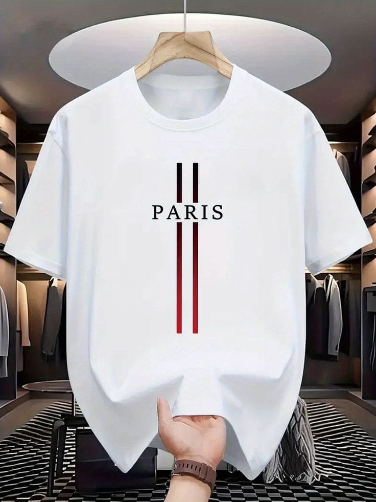 Paris Premium Cotton Drop Shoulder Solid Tshirt