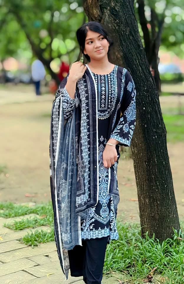 নতুন ডিজিটাল প্রিন্ট থ্রি পিস