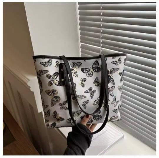 premium check tote bag