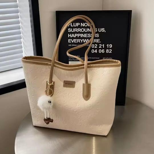 premium check tote bag