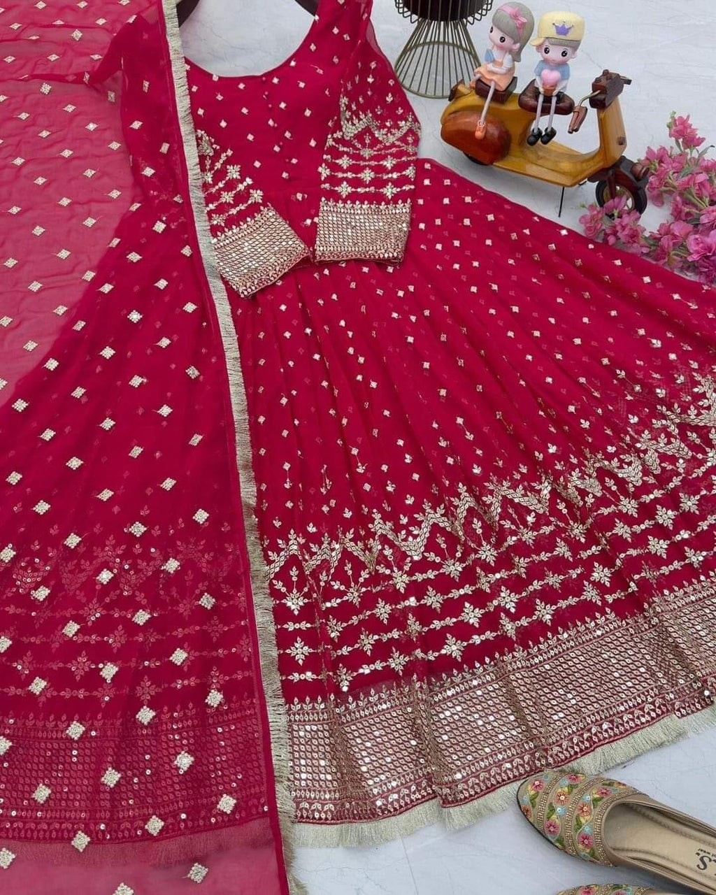 Indian Weightless Georgette Three-Piece