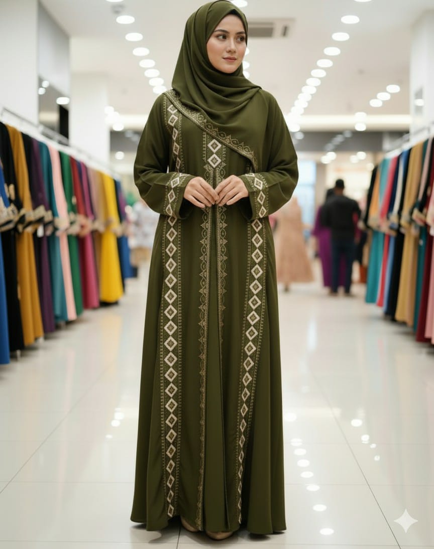 Stone Borka with Hijab