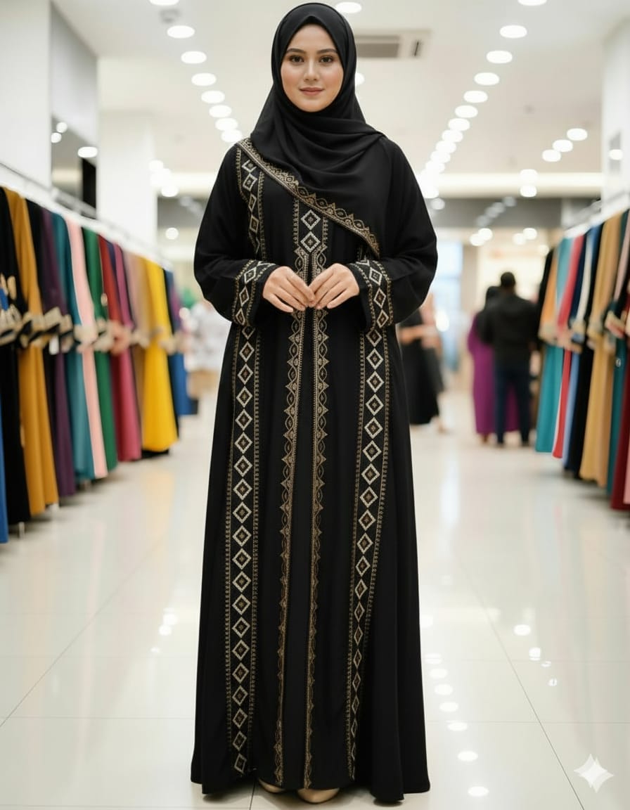 Stone Borka with Hijab