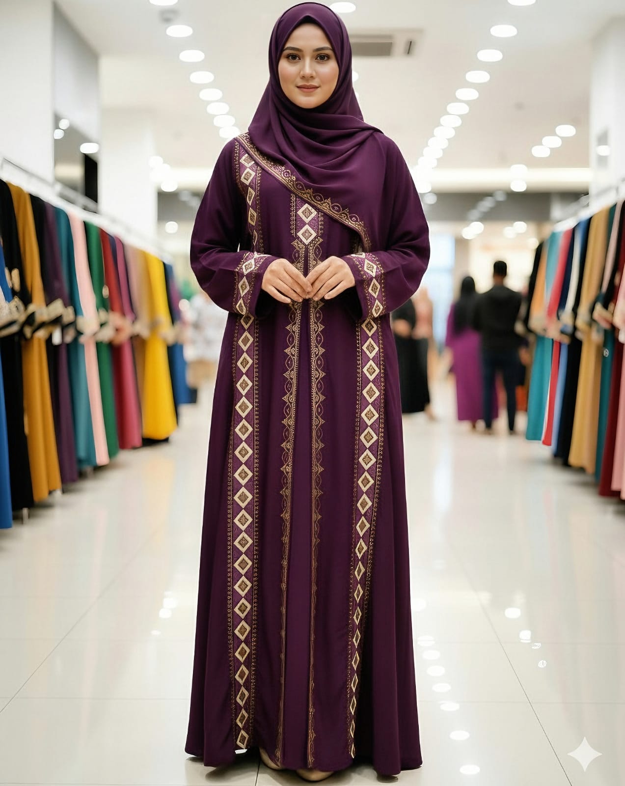 Stone Borka with Hijab