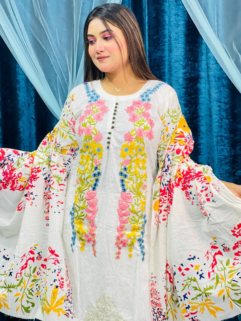 নতুন প্রিমিয়াম কটন থ্রি পিস