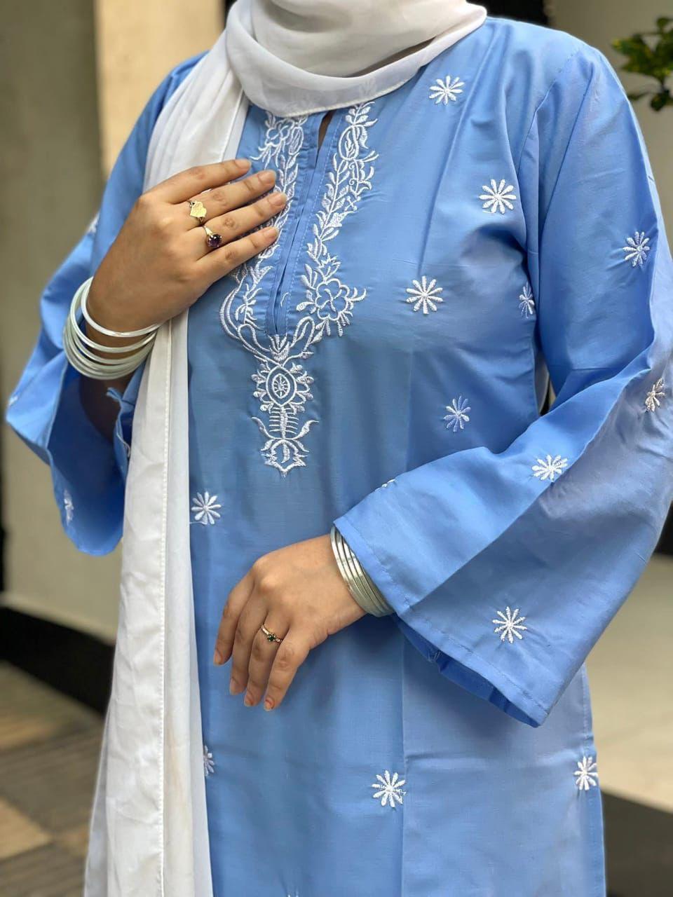 Embroidery Three Piece Set