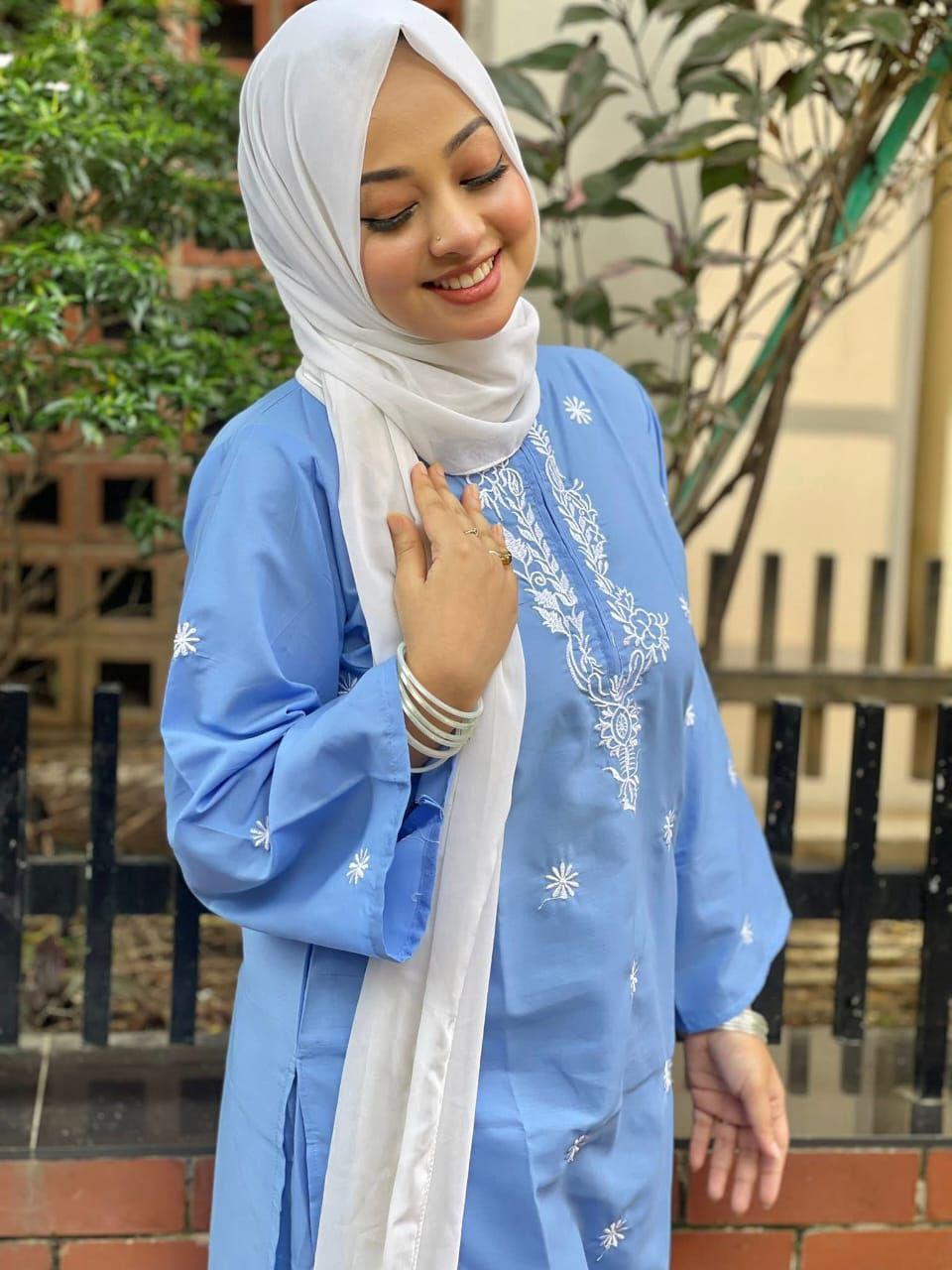 Embroidery Three Piece Set