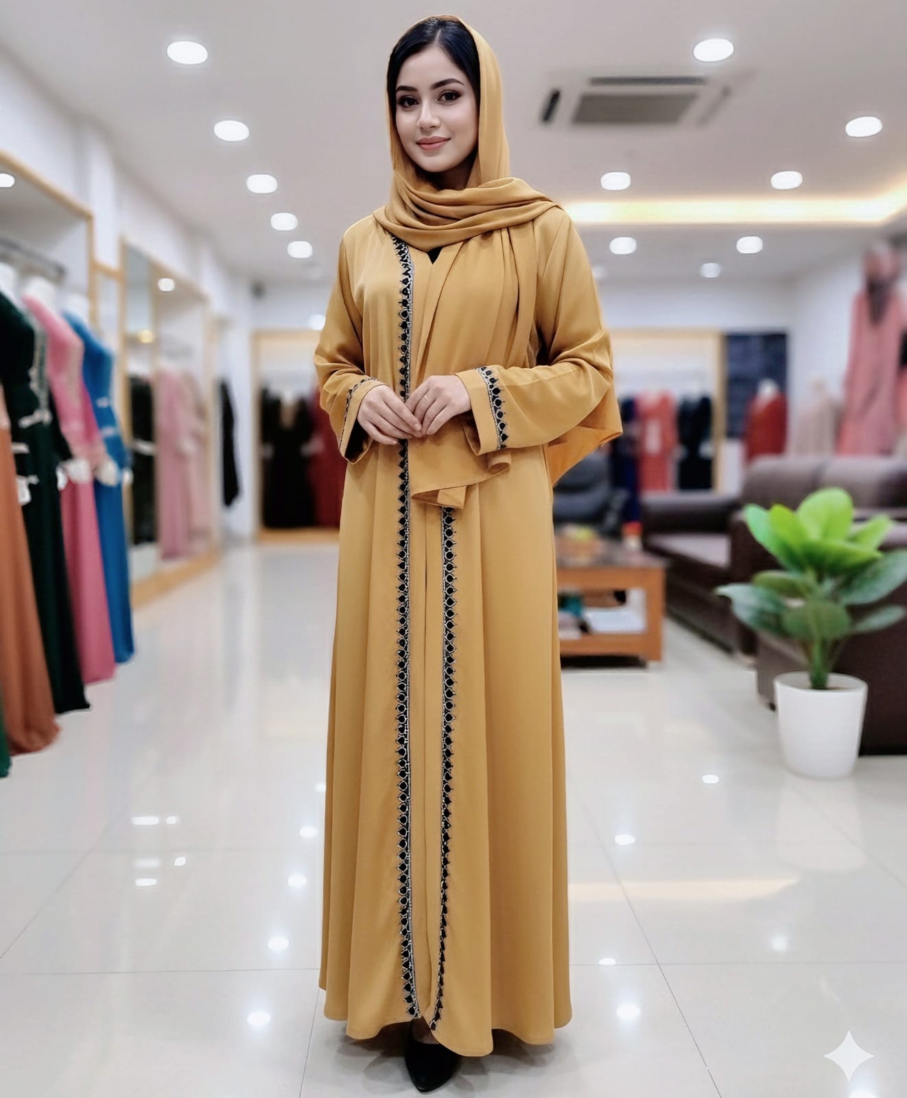 Zoom Fabrics Borka with Hijab