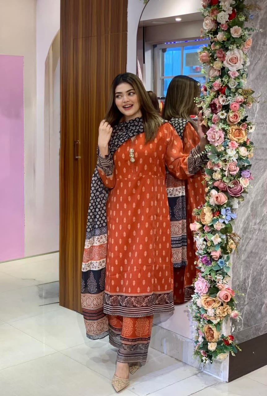 জর্জেট থ্রি পিস