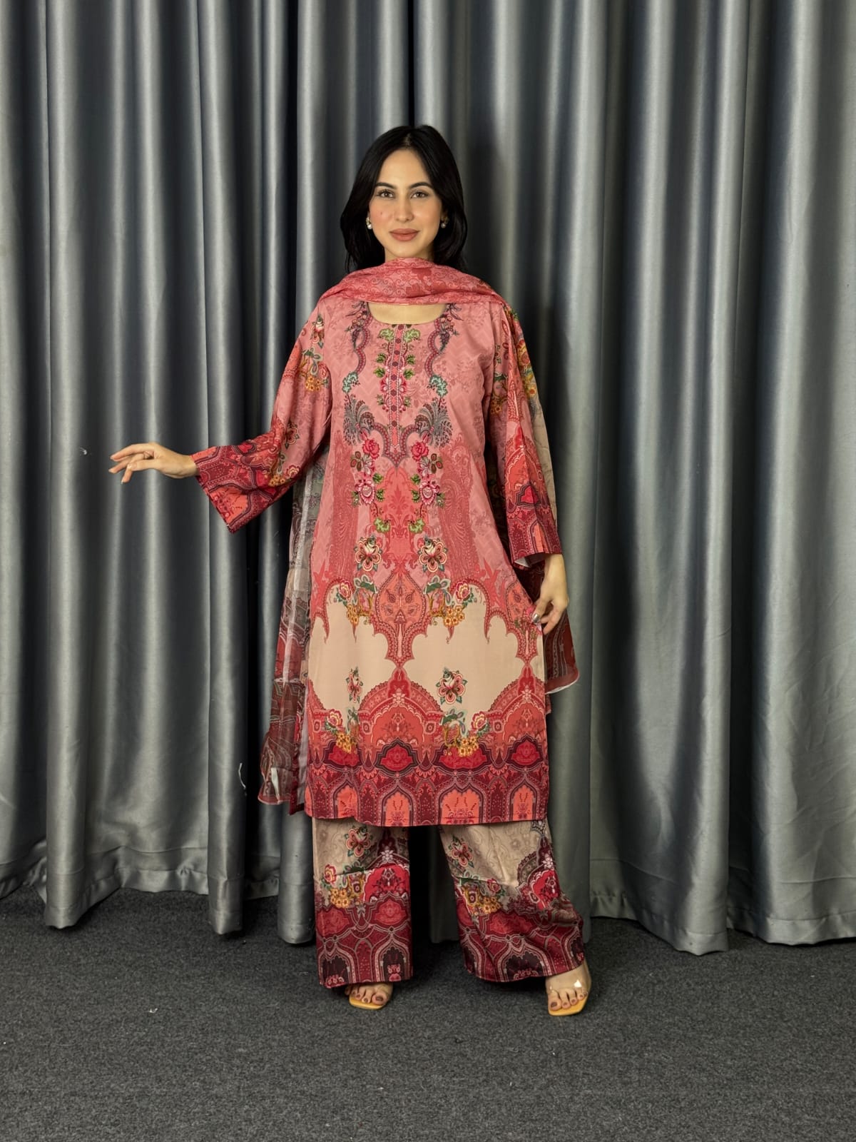 নতুন ডিজিটাল প্রিন্ট থ্রি পিস