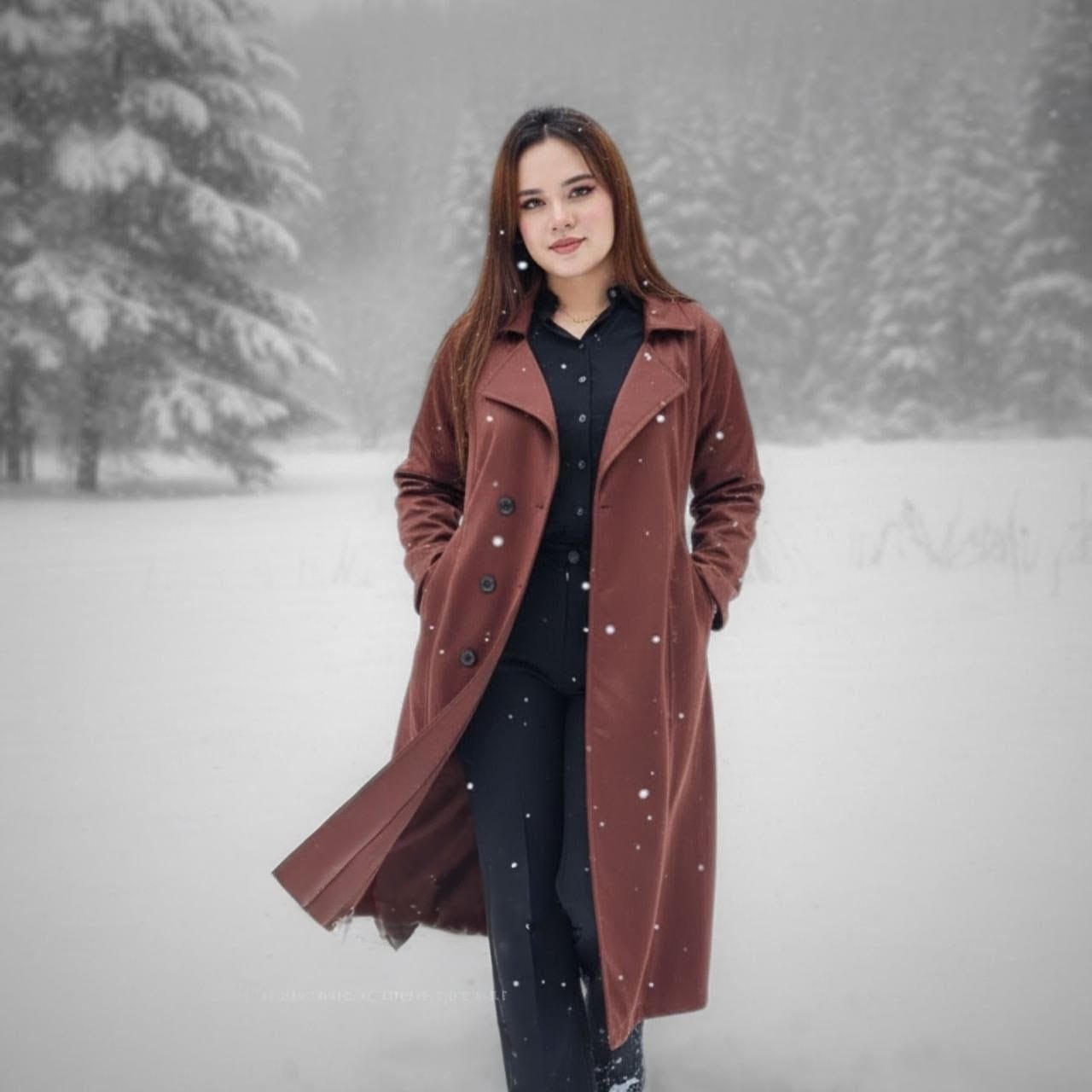 Stylish Ladies Overcoat