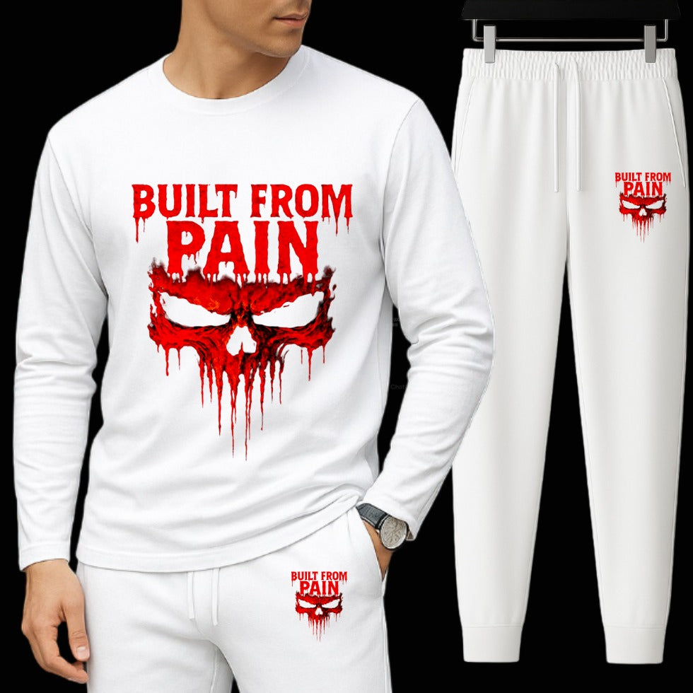 Long Sleeve Drop Shoulder Tshirt and Trouser Set