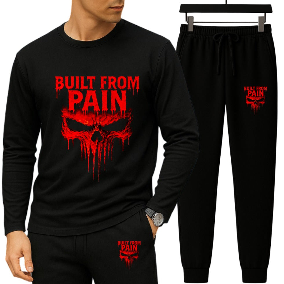 Long Sleeve Drop Shoulder Tshirt and Trouser Set