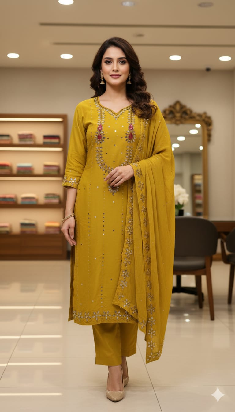 কাচুপি থ্রি পিস