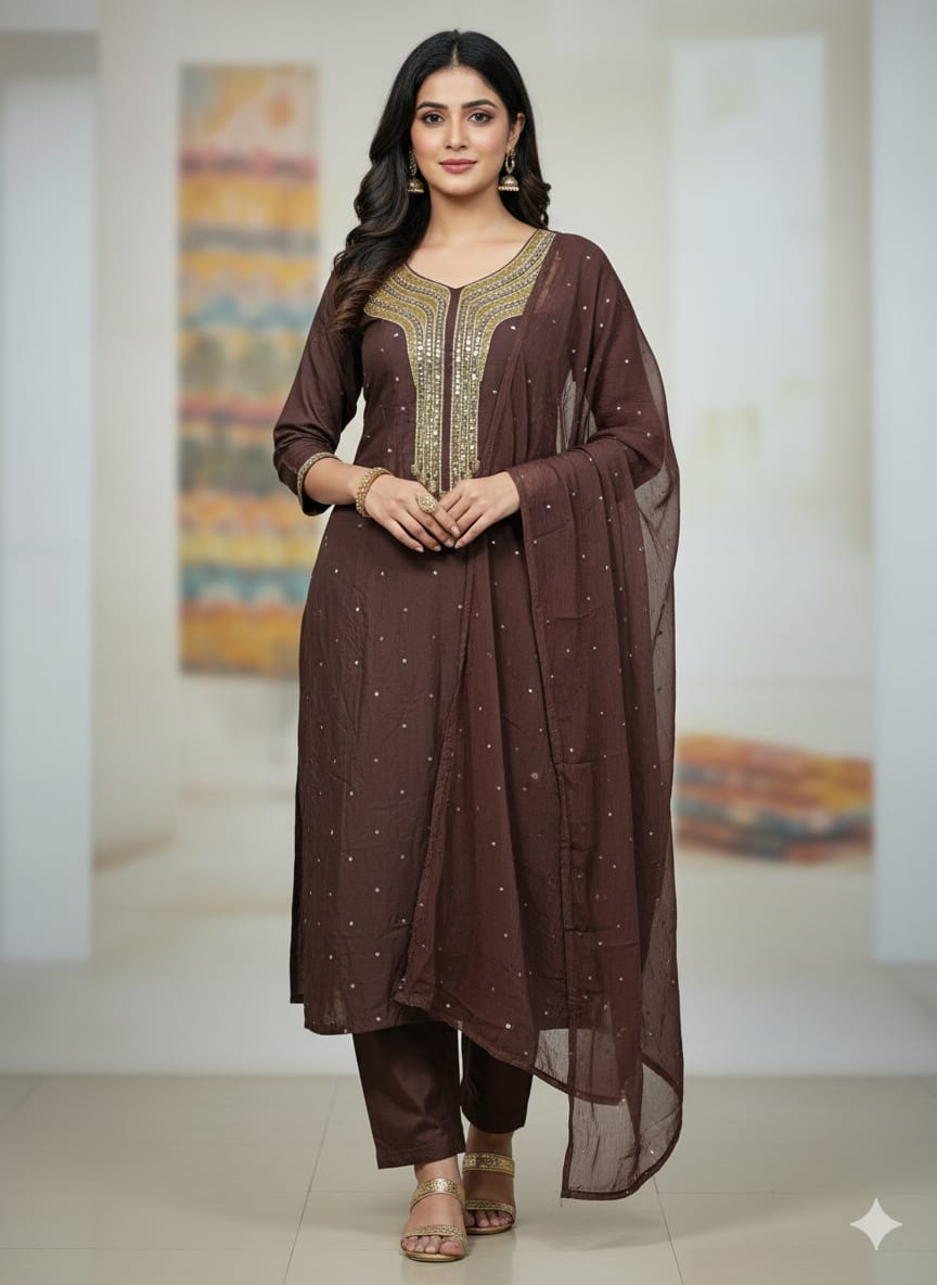 কাচুপি থ্রি পিস