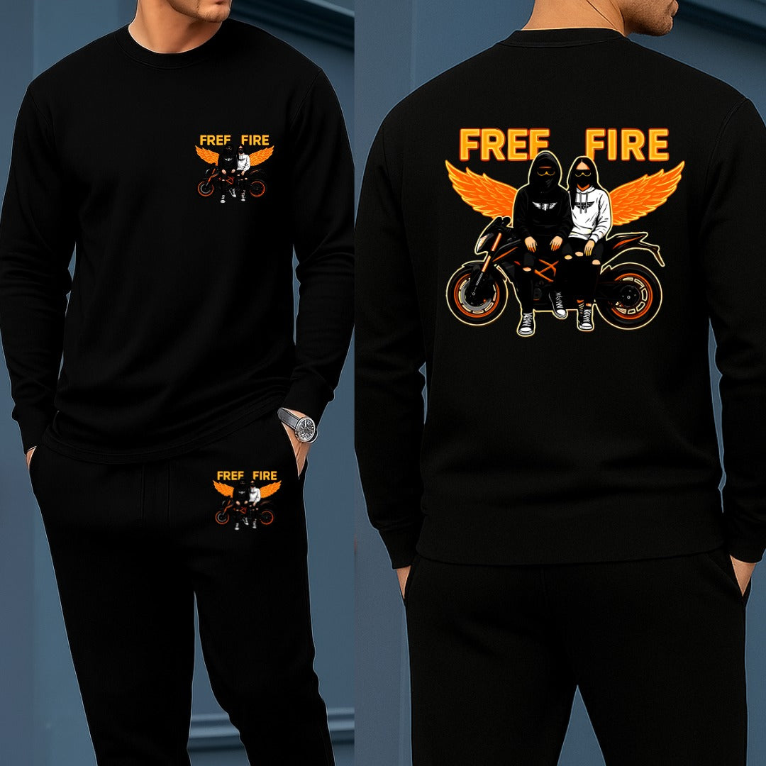 Long Sleeve Drop Shoulder Tshirt and Trouser Set