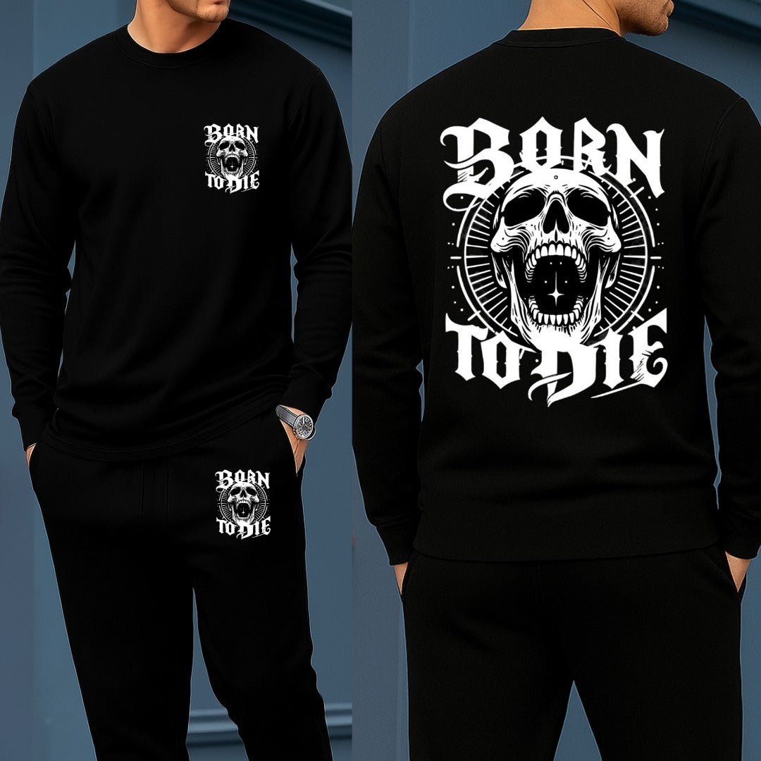 Long Sleeve Drop Shoulder Tshirt and Trouser Set