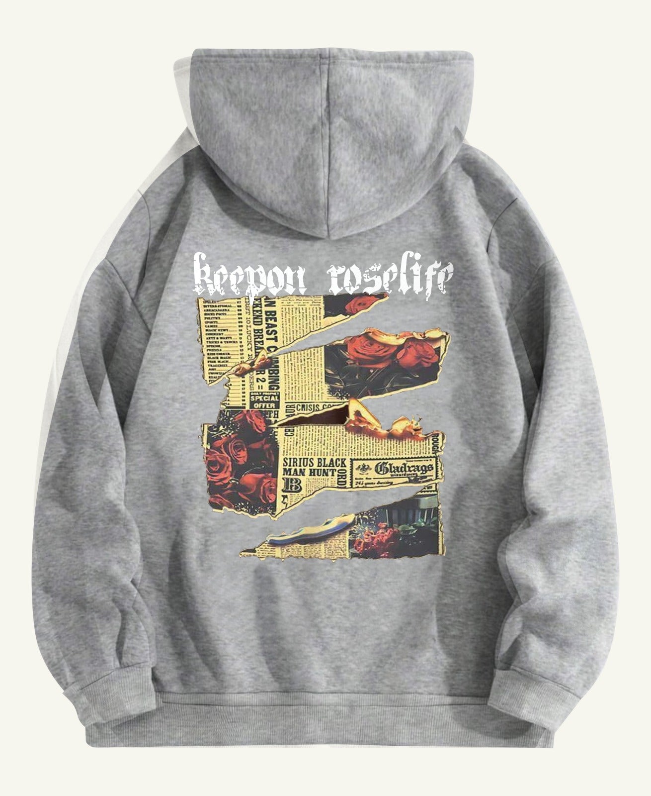 Drop Shoulder Hoodie for  Women